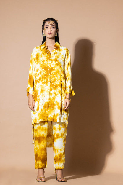 Mustard Magic hour tie dye set