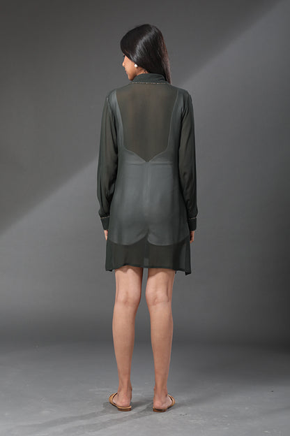 Sheer Amsterdam Shirt Dress